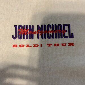 John Michael Montgomery Men's White Souvenir Shirt, Size XXL